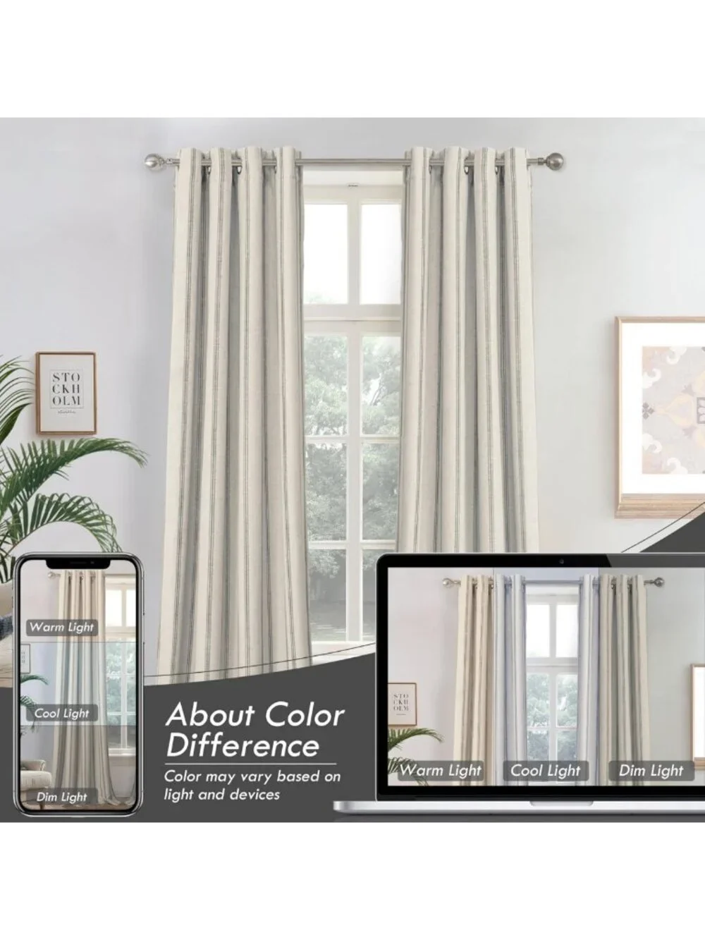 Farmhouse Linen Blackout Curtains - 84